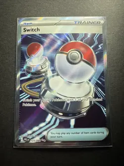 Switch 123/094 Phantasmal Flames Ultra Rare Full Art Trainer Pokemon Tcg Nm - Image 1