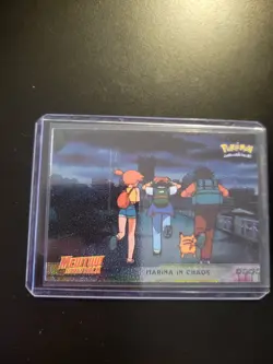 Pokemon Topps Movie card HOLO /Black label/ no.14 "Marina In Chaos" - Image 2