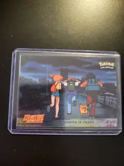 Pokemon Topps Movie card HOLO /Black label/ no.14 "Marina In Chaos" - Image 3