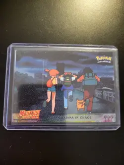 Pokemon Topps Movie card HOLO /Black label/ no.14 "Marina In Chaos" - Image 4