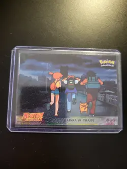 Pokemon Topps Movie card HOLO /Black label/ no.14 "Marina In Chaos" - Image 5