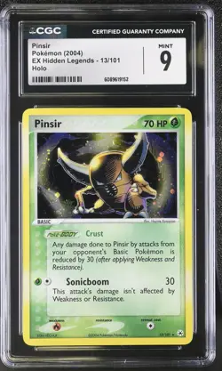 CGC 9 MINT Pinsir 2004 EX Hidden Legends 13/101 Holo Pokemon Card - Image 1