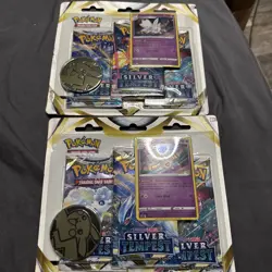 Pokemon Trading Card Game 2 pack silver Tempest 3 Booster Pack Bundle Promo Card - Image 1