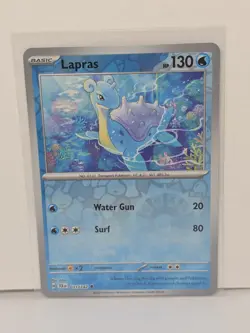 Pokemon Lapras Stellar Crown Reverse Holo #031/142 - Image 1