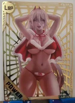 Power Chainsawman LSP Goddess Story Limited GOLD METAL CARD Waifu - Image 1