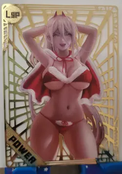 Power Chainsawman LSP Goddess Story Limited GOLD METAL CARD Waifu - Image 2