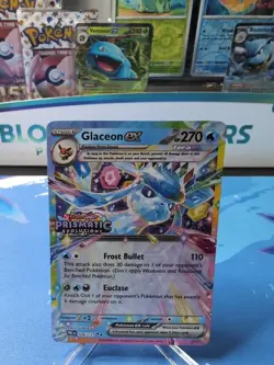 Glaceon ex 026/131 Prismatic Evolutions Stamped Promo Pokemon Card - Image 1