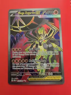 Mega Zygarde EX Full Art Holo Pokemon Card 104/088 - Centered - Clean Back - Image 1