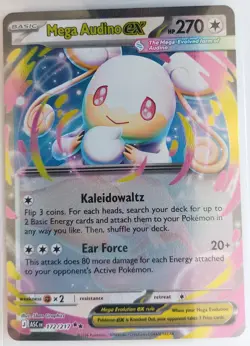 Mega Audino Ex 172/217 Double Rare Pokemon Tcg Ascended Heroes NM - Image 1