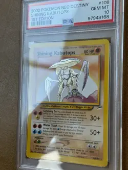 PSA 10 Shining Kabutops Neo Destiny First Edition 1st Holo Pokemon Gem Mint - Image 4