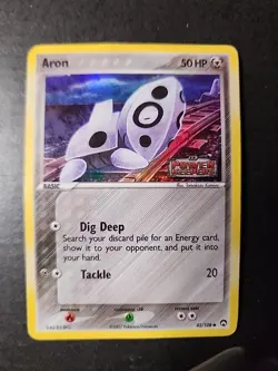 Aron Pokemon Card 42/108 Reverse Holo Foil Stamped Moderately Played MP - Image 1
