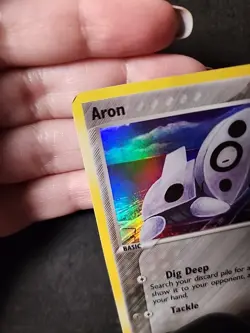 Aron Pokemon Card 42/108 Reverse Holo Foil Stamped Moderately Played MP - Image 3