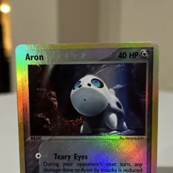 Pokemon Aron Ruby and Sapphire Reverse Holo 49/109 40 HP Common English TCG Card - Image 2