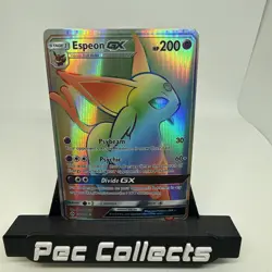Espeon GX Sun & Moon Base Set 152/149 Pokemon Holo Secret Rare Rainbow - Image 1