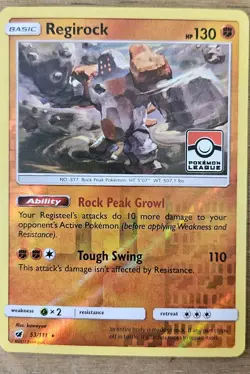 Regirock - (Pokemon League) 053/111 League & Championship Cards Reverse Holo - Image 1