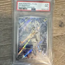 Pokemon TCG N's Reshiram Illustration Rare Stamped Holo Journey Together PSA 9 … - Image 1