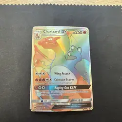 Charizard GX 150/147 LP Rainbow Secret Rare S&M Burning Shadows Pokemon TCG - Image 4