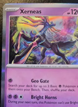 Xerneas 064/132 Holo Rare Mega Evolution Pokemon TCG - Image 2