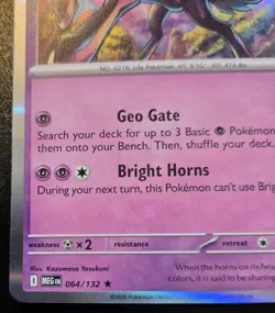 Xerneas 064/132 Holo Rare Mega Evolution Pokemon TCG - Image 4