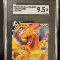 Pokemon Charizard V 019/189 Darkness Ablaze Ultra Rare Holo SGC 9.5 - Image 1