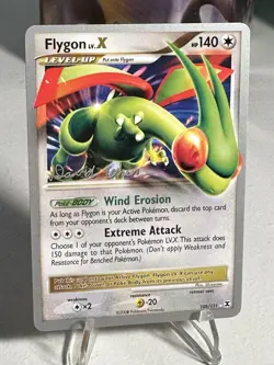 Pokemon TCG Flygon LV.X Card 105/111 2009 World Championship MP - Image 1