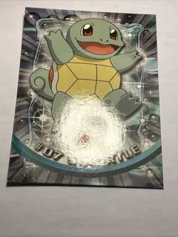 1999 Polemon Card TOPPS - #07 Squirtle - Series 1 Blue Logo Unlimited Vintage NM - Image 4