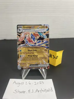 Greninja ex (GameStop Metal Card) - 106/167 / English / Near Mint Pokemon TCG - Image 1