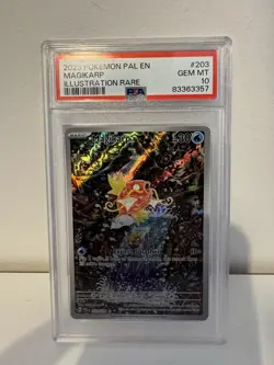 Pokemon TCG Magikarp Paldea Evolved 203/193 PSA 10 Illustration Rare - Image 1