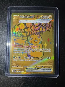 Pokemon TCG Prismatic Evolutions Pikachu EX Gold Hyper Rare 179/131 NM CARD - Image 3