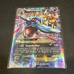 The Pokemon Company M Sharpedo EX XY200 Mega Promo Holo Pokemon TCG Card - Image 1