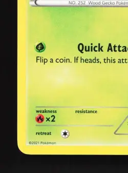 Treecko 3/25 LP McDonald's Collection 2021 English Pokemon Card TCG - Image 2