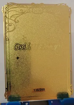 Power Chainsawman LSP Goddess Story Limited GOLD METAL CARD Waifu #136/200 - Image 2