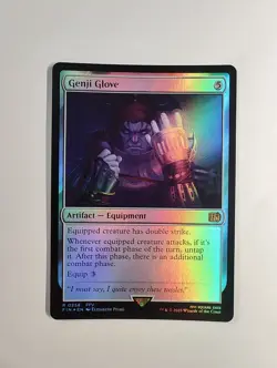 Genji Glove - (Foil) Final Fantasy Magic The Gathering Rare Card FIN #258 - Image 1