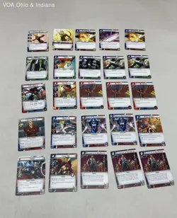 Marvel Champions The Card Game Lot Wood Storage Box Approx 300 Cards See Photos - Image 4