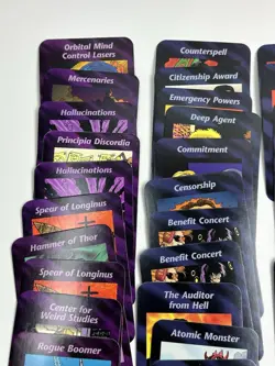 INWO Illuminati New World Order 119-Card Lot Mixed Set CCG Rares Groups Plots - Image 3