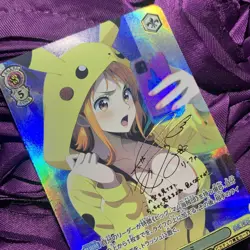NAMI ONE PIECE X Pikachu Selfie Goddess Waifu Anime Holo Card - Image 5