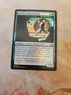 Earthbending Student Foil Avatar The Last Airbender MTG LP - Image 1