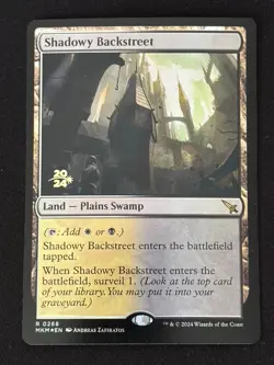 1x MTG Shadowy Backstreet (Foil) - Prerelease Cards (PRE) (MKM) #268 - Magic - Image 1