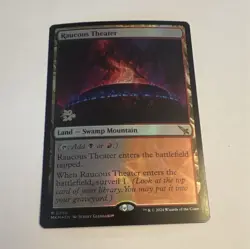 Wizards of the Coast Raucous Theater Land Rare Foil Black Red MKM #266 2024 - Image 1