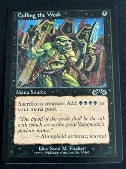 1x MTG Culling the Weak - Exodus (EXO) #55 - Magic the Gathering - Image 1