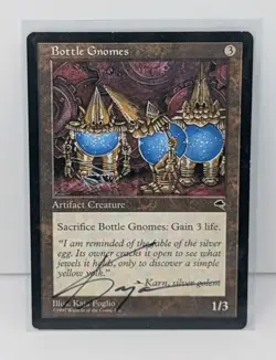 Bottle Gnomes - Magic: The Gathering MTG - Tempest - Signed By Kaja Foglio! - Image 1