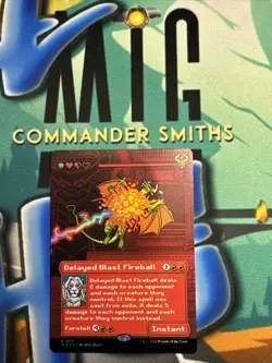 Delayed Blast Fireball ✨ Borderless FOIL ✨ MTG NM Pixel Perfect Secret Lair 1824 - Image 1