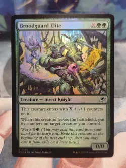 FOIL U 0175 Broodguard Elite Creature Uncommon Edge of Eternities MTG Card - Image 1