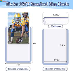 250 PCS 3"x4" TopLoaders Card Sleeves for Sports, MTG, TCG & Trading Cards - Image 2
