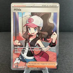 Hilda 164/086 Sv: White Flare Full Art Ultra Rare Holo Pokemon TCG Card - Image 1