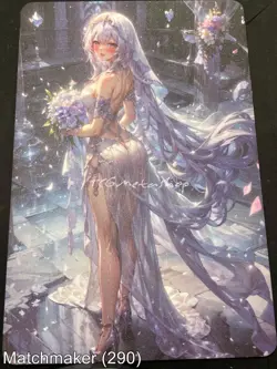 Matchmaker Spicy Waifu NSFW A5 Size Card Board Black Swan Honkai Wedding - Image 1