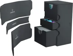 GameGenic Convertible Card Deck Box, Black, Holds 200 Cards - Image 2
