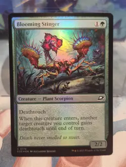 FOIL C 0174 Blooming Stinger Creature Common Edge of Eternities MTG Card - Image 1