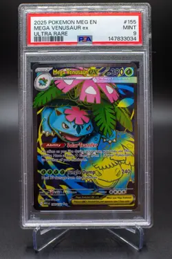 PSA 9 Mega Venusaur ex 155/132 Ultra Rare 2025 Pokemon MEG EN MINT 🌿🔥 - Image 1