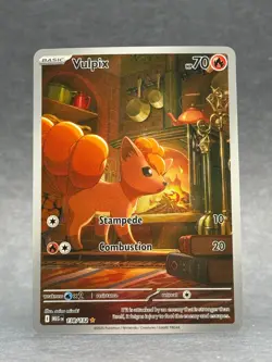 Pokemon - 138/132 Vulpix ME01 Mega Evolution Illustration Rare Holo NM TCG - Image 1